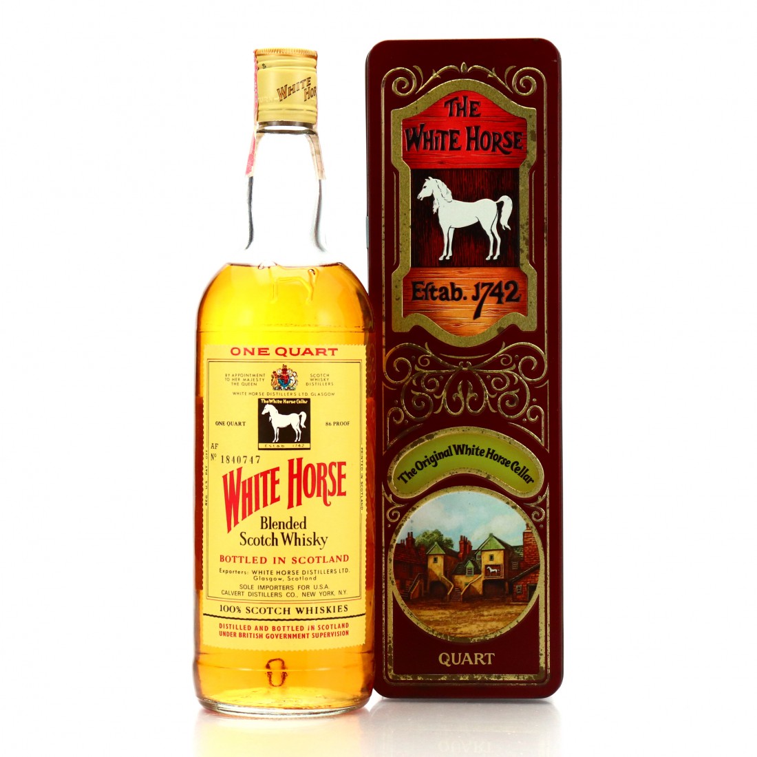 White Horse Scotch Whisky Quart 1970s Whisky Auctioneer