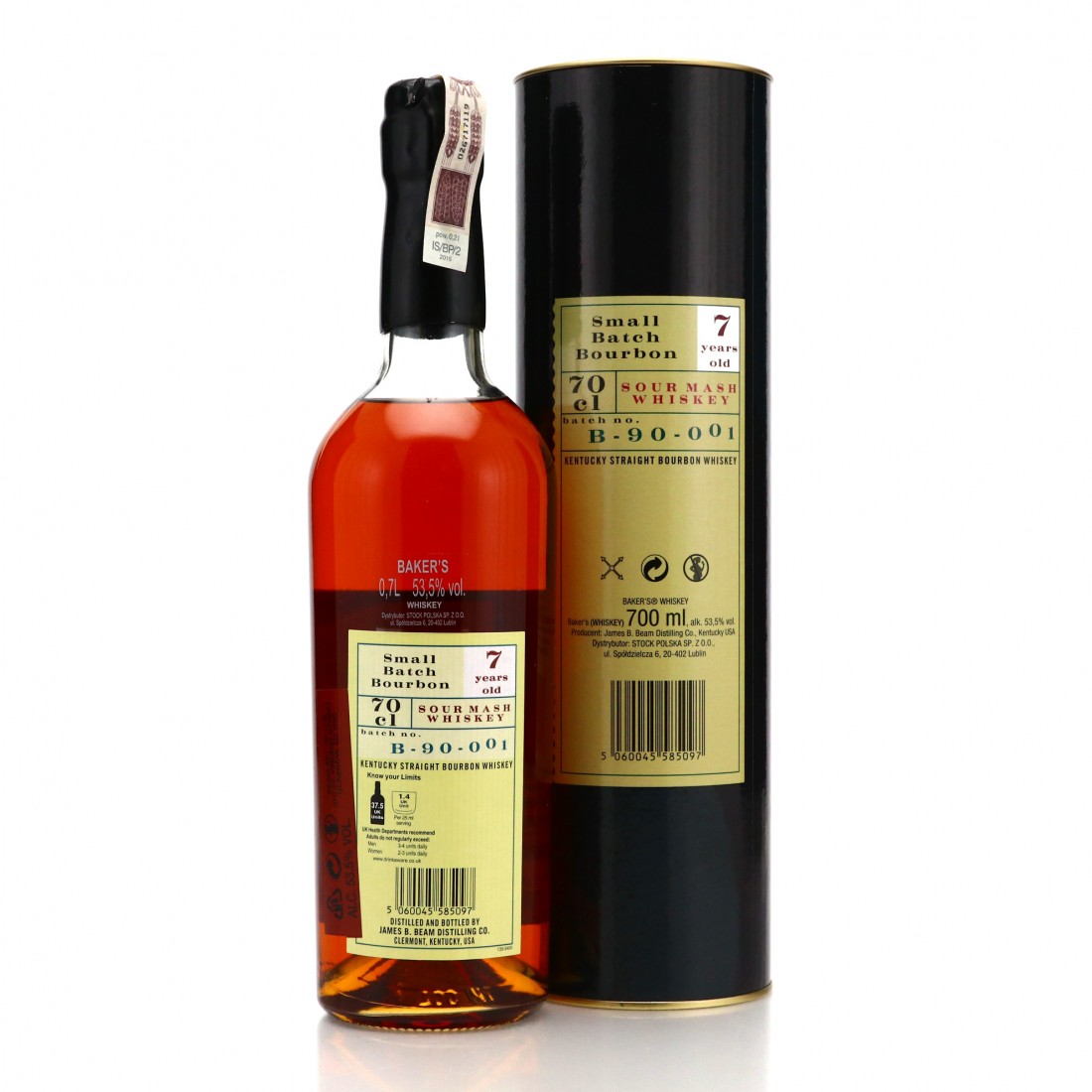 Baker's 7 Year Old 107 Proof Kentucky Straight Bourbon B90001 70cl