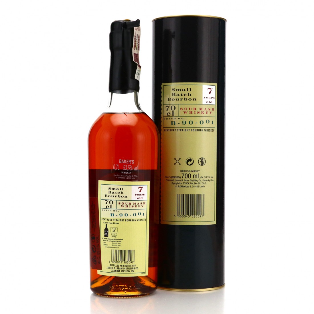 Baker's 7 Year Old 107 Proof Kentucky Straight Bourbon B90001 70cl