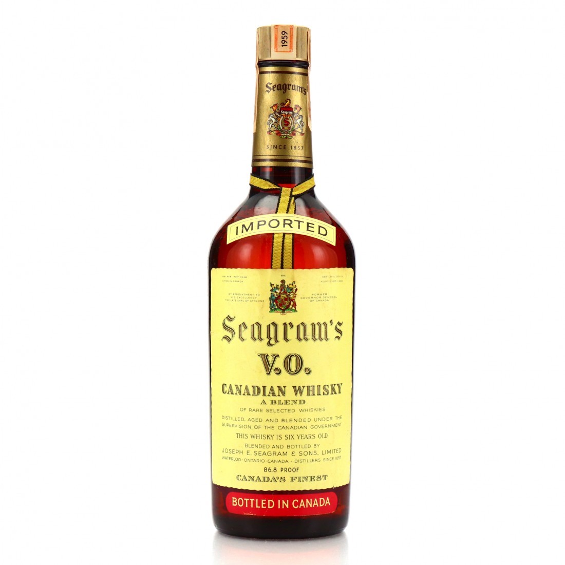 Seagram's VO Canadian Whisky 1959 Whisky Auctioneer