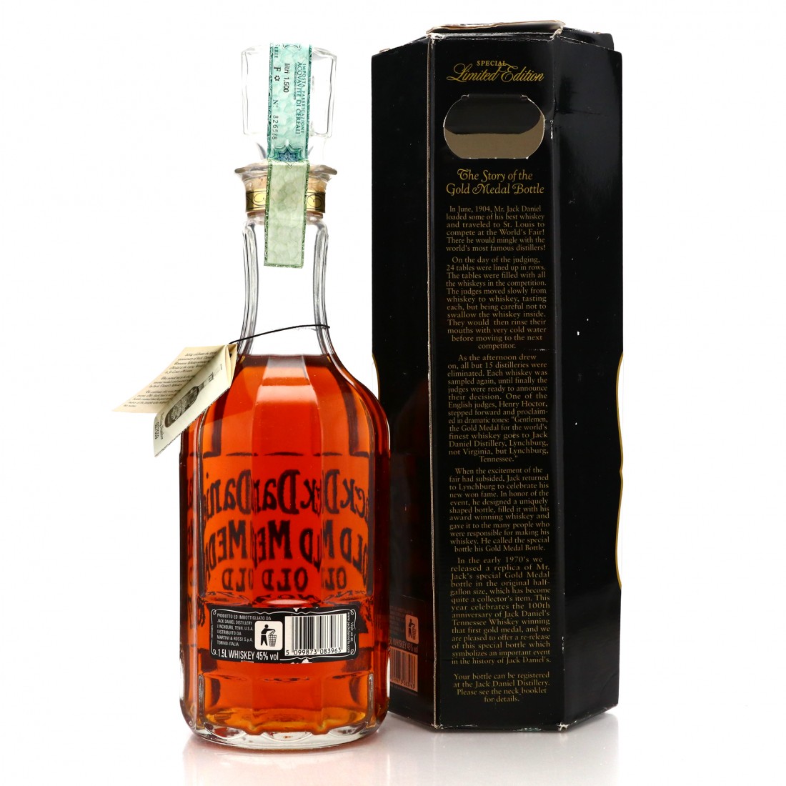 Jack Daniel's '1904' Gold Medal Replica Bottle 1.5 Litre / 100th