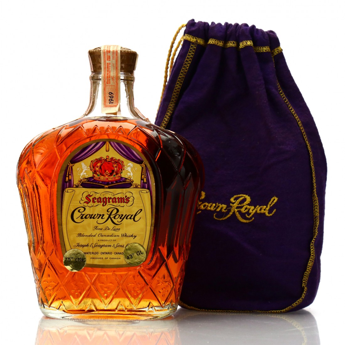 Seagram's Crown Royal 1969 Canadian Whisky Whisky Auctioneer