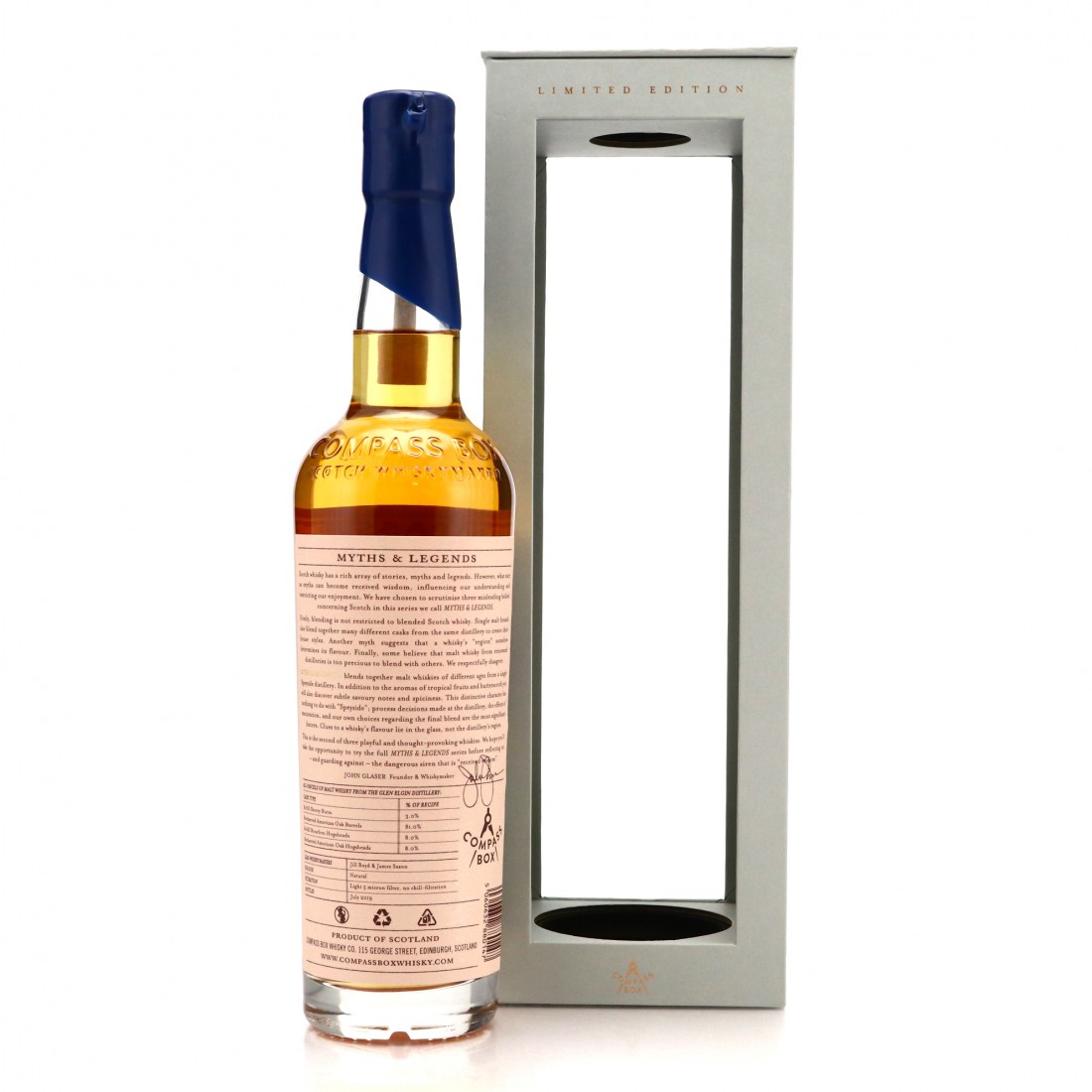 Glen Elgin Compass Box Myths and Legends II Whisky Auctioneer