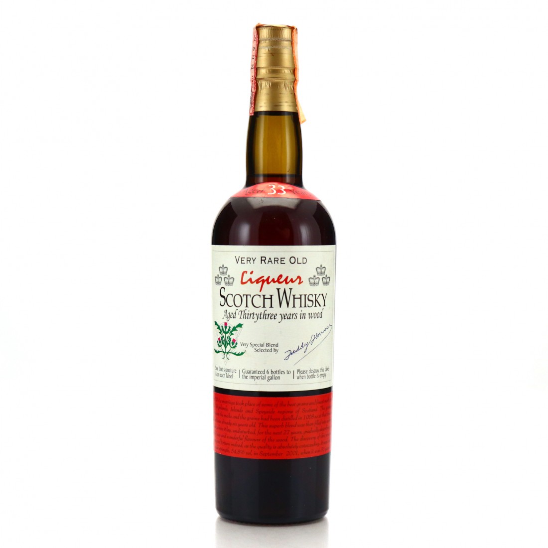 Very Rare Old Liqueur Scotch Whisky 1968 High Spirits 33 Year Old 75cl