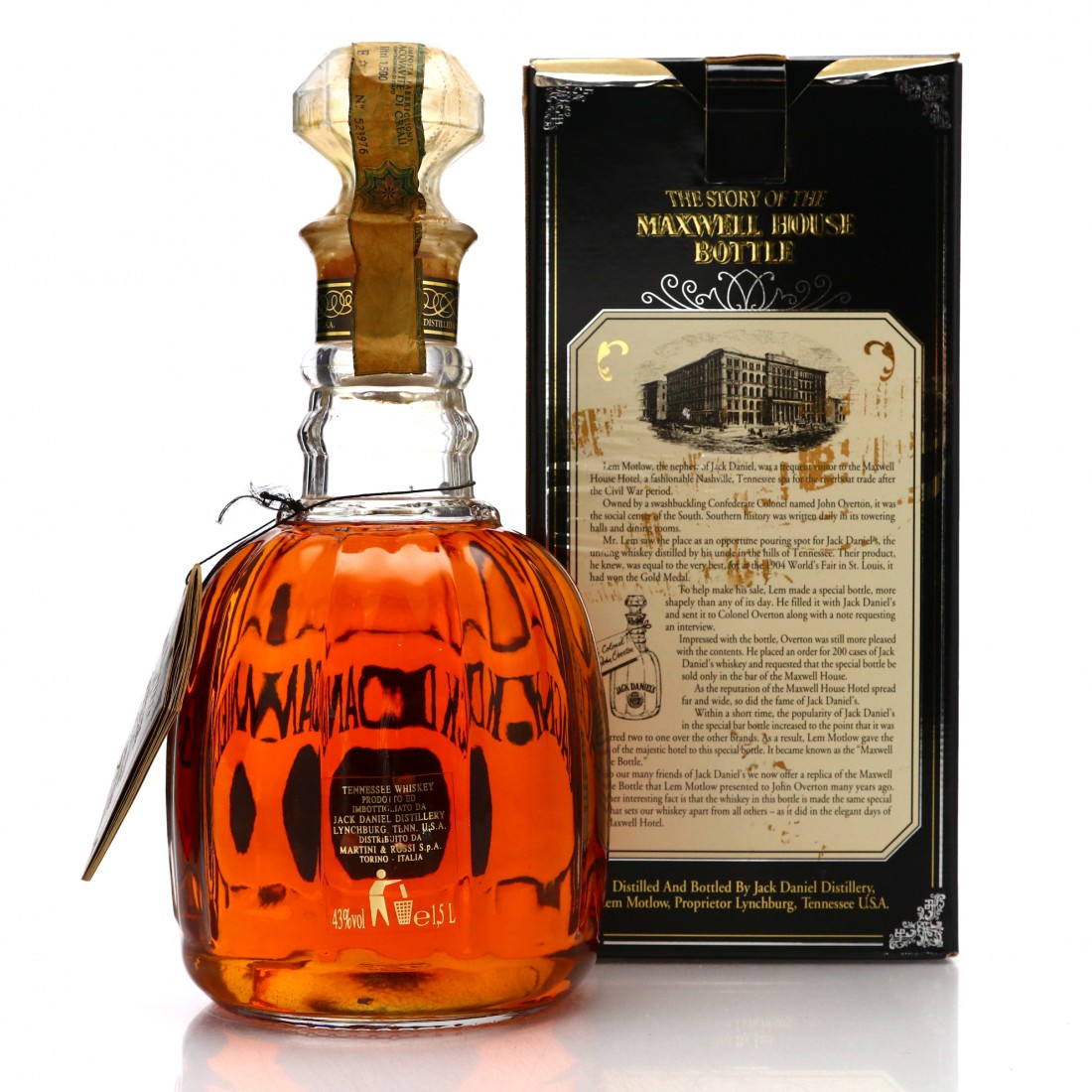 Jack Daniel's Old No.7 Maxwell House 1.5 Litre 1995 Whisky Auctioneer