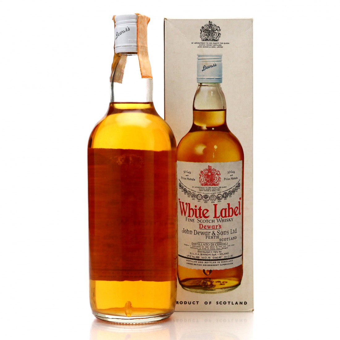 Dewar's White Label Scotch Whisky 1960s / Bianchi Import Whisky