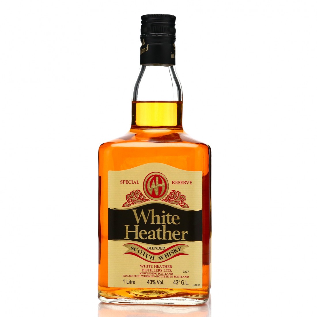 White Heather Special Reserve Scotch Whisky 1 Litre 1980s Whisky Auctioneer