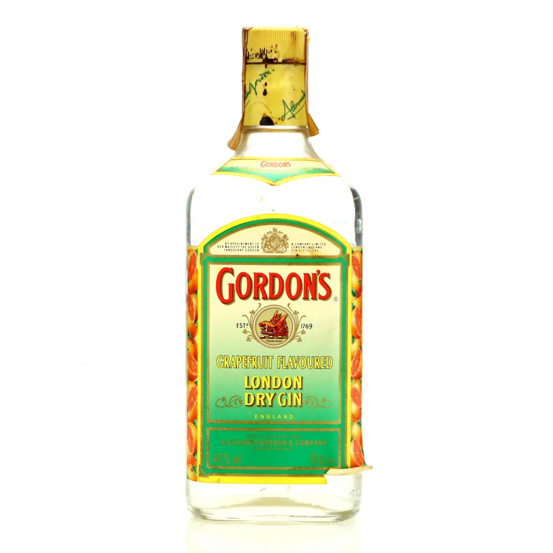 Gordon's Grapefruit London Dry Gin 1990s Whisky Auctioneer