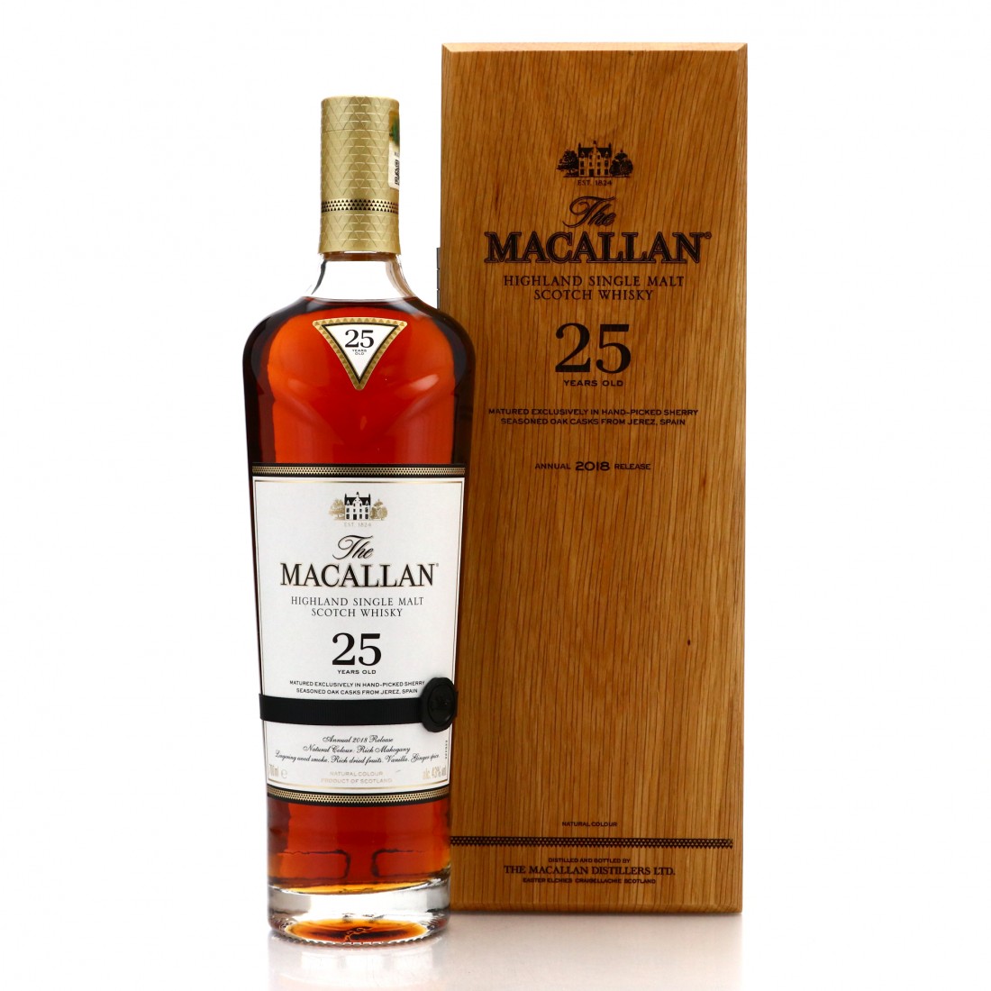 Macallan 25 Year Old Sherry Oak 2018 Release Whisky Auctioneer