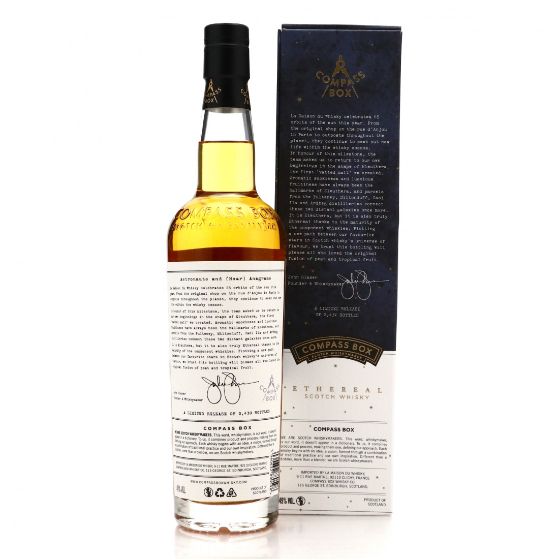Compass Box Ethereal / LMDW 65th Anniversary Whisky Auctioneer