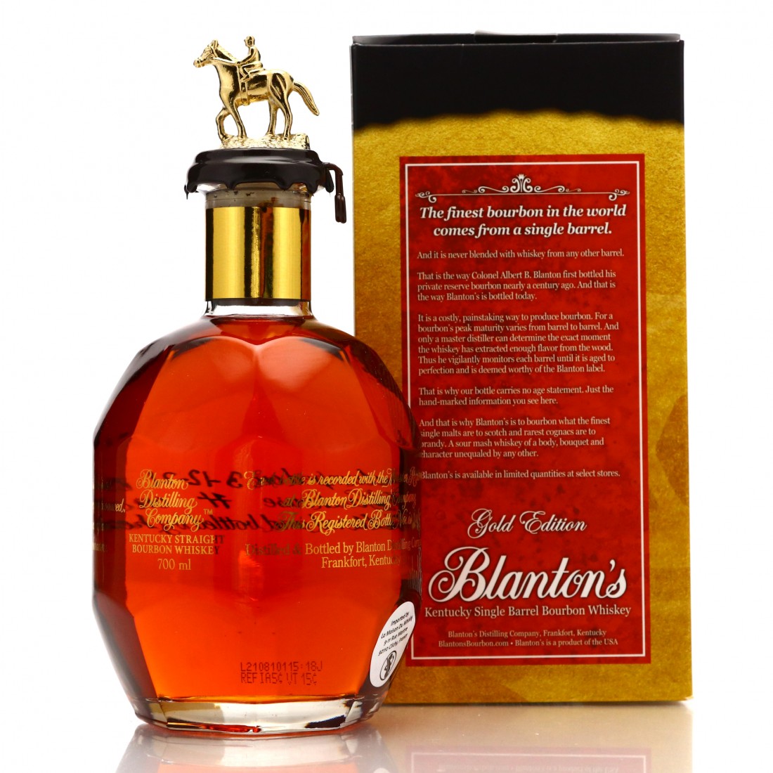 Blanton's Single Barrel Gold Edition dumped 2021 70cl Whisky Auctioneer