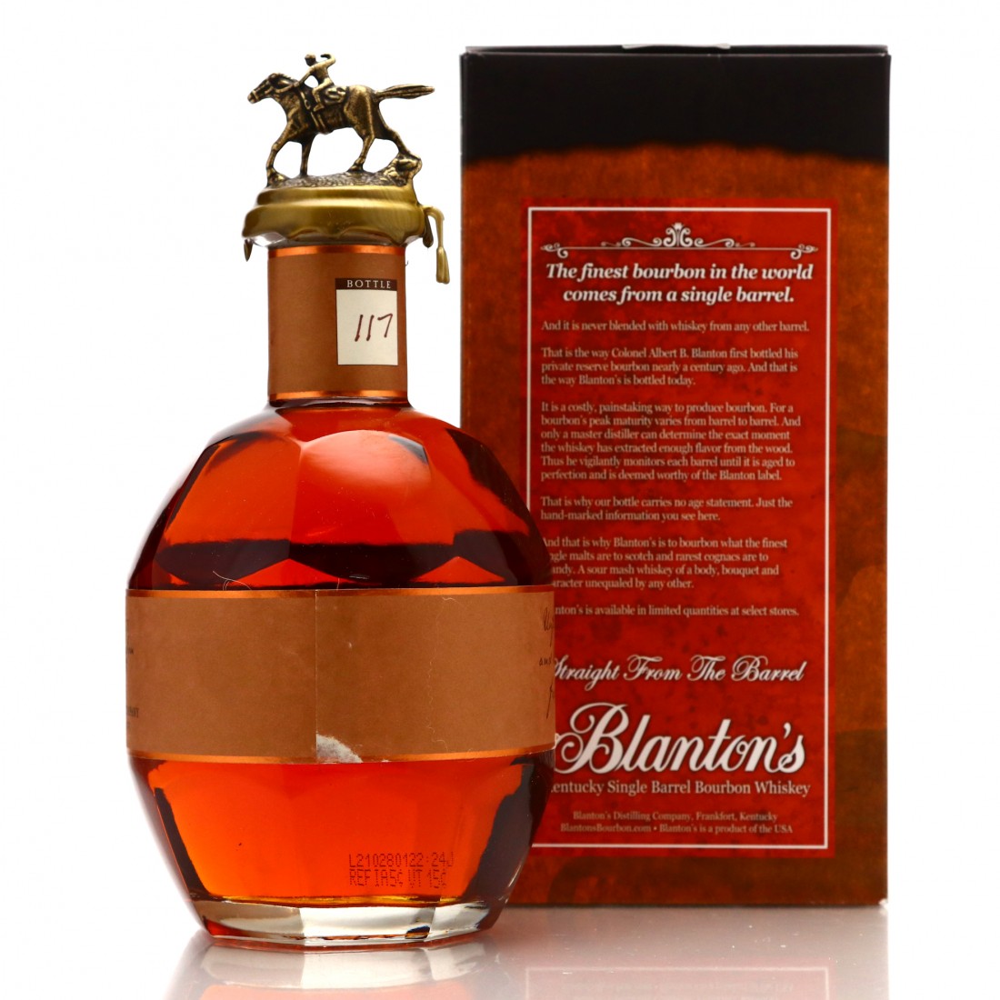 Blanton's Straight from the Barrel dumped 2021 70cl Whisky Auctioneer