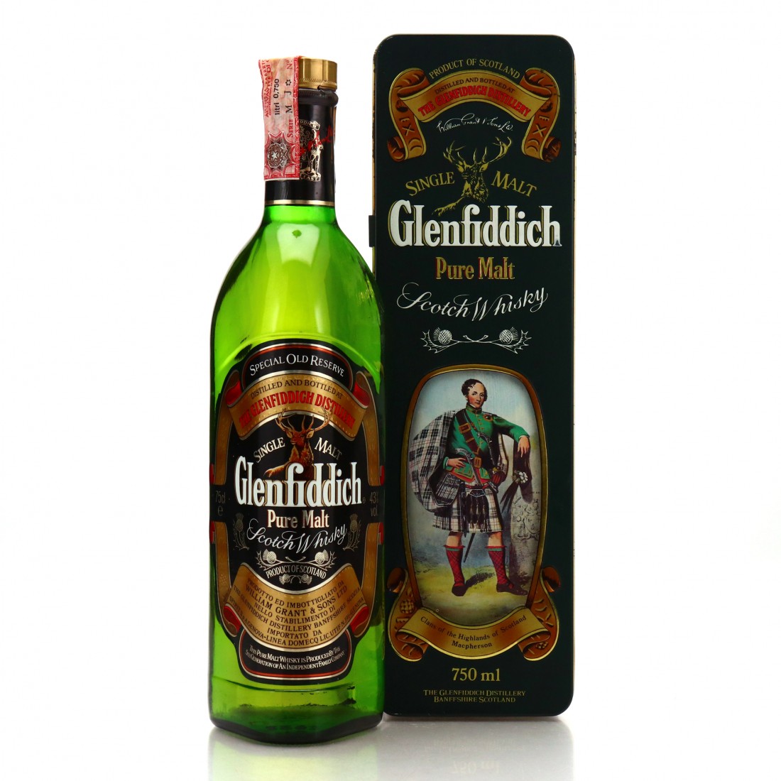 Glenfiddich Clans of the Highlands 1980s / Clan Macpherson Whisky