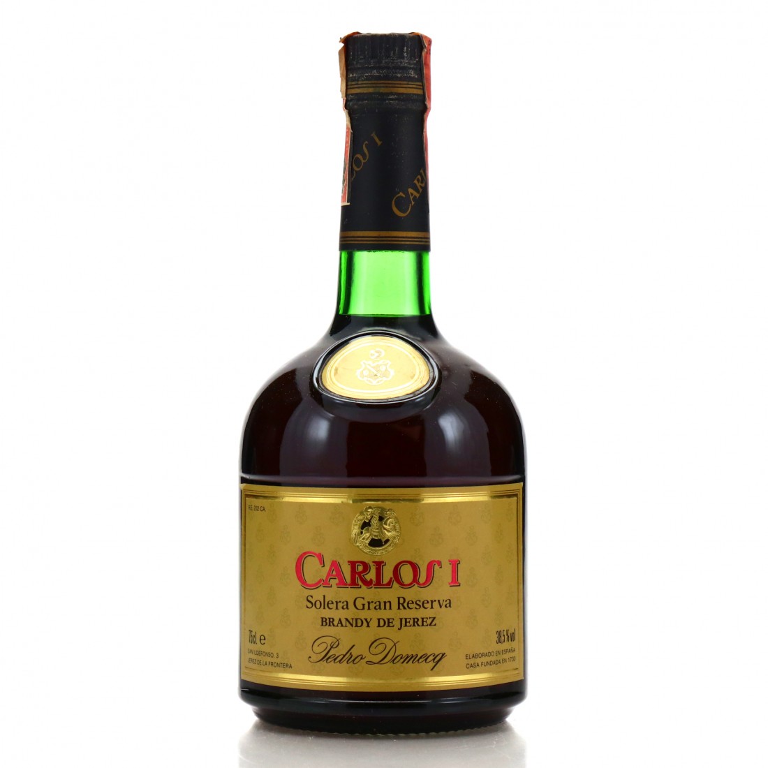 Pedro Domecq Carlos I Solera Especial Brandy 1980s | Whisky Auctioneer