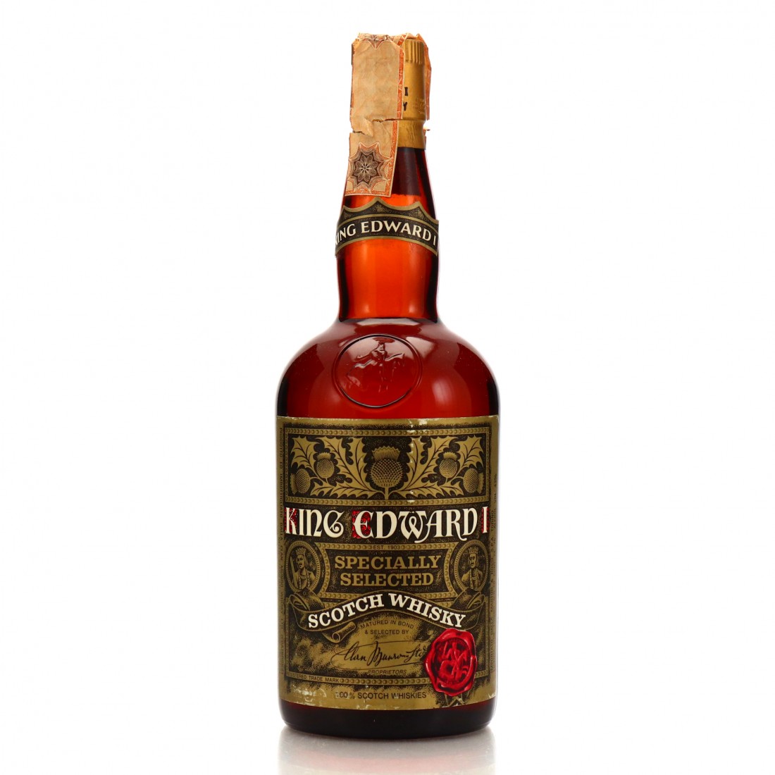 King Edward 1st Specially Selected 1960s Whisky Auctioneer