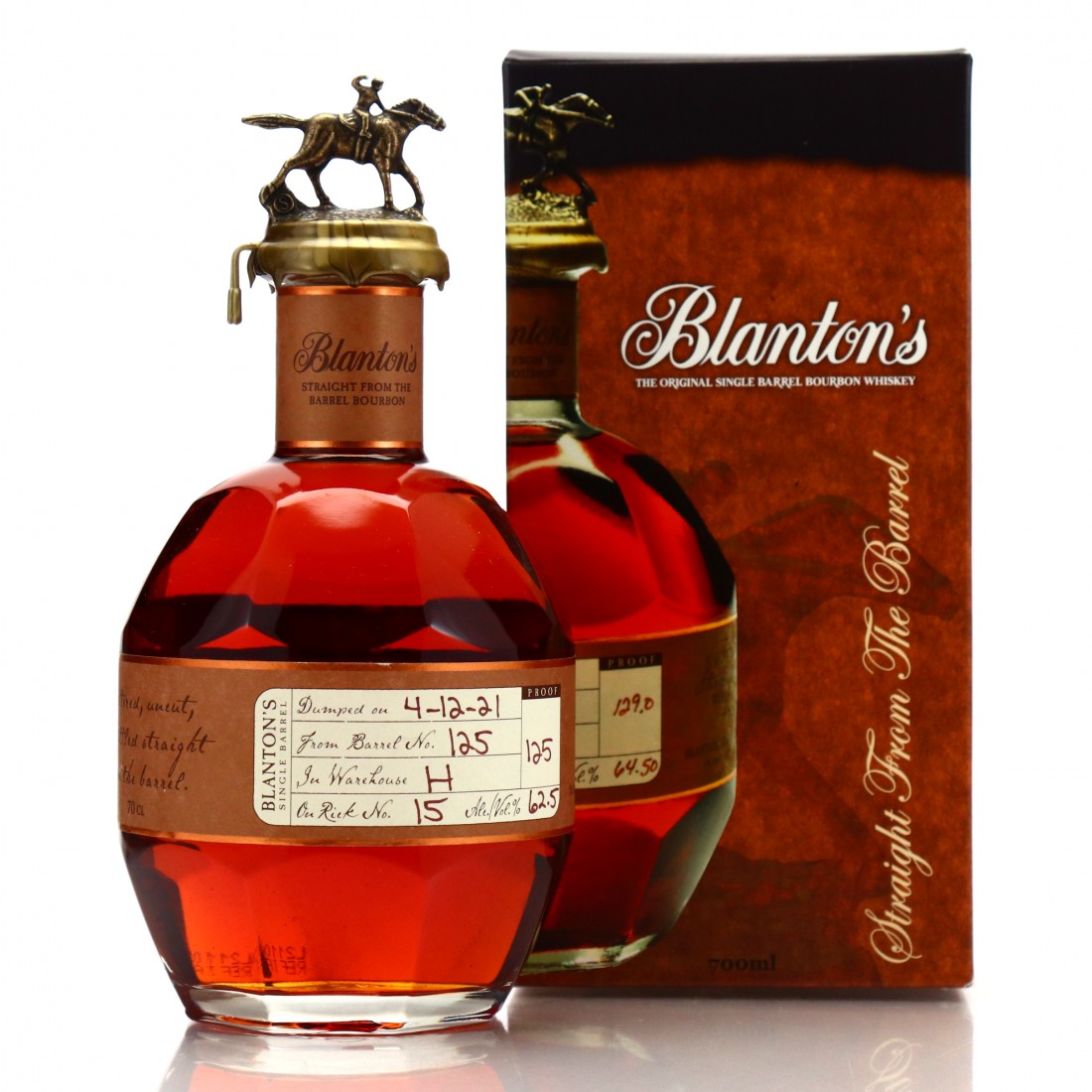 Blanton's Straight from the Barrel dumped 2021 70cl Whisky Auctioneer
