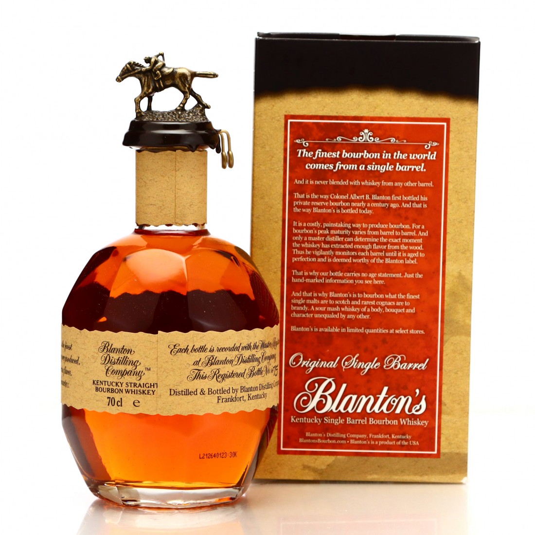 Blanton's Single Barrel dumped 2021 70cl Whisky Auctioneer
