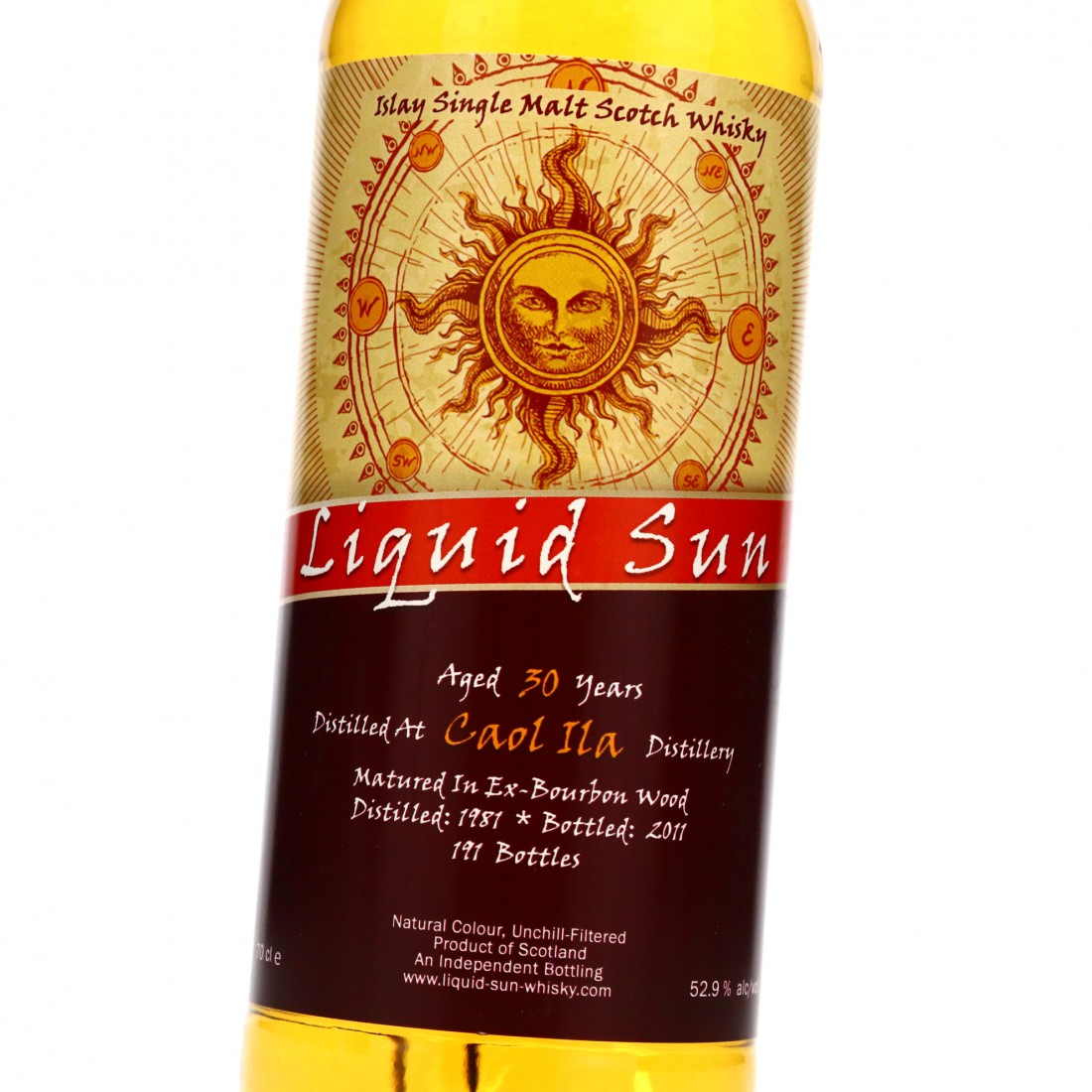 Caol Ila 1981 Liquid Sun 30 Year Old Whisky Auctioneer