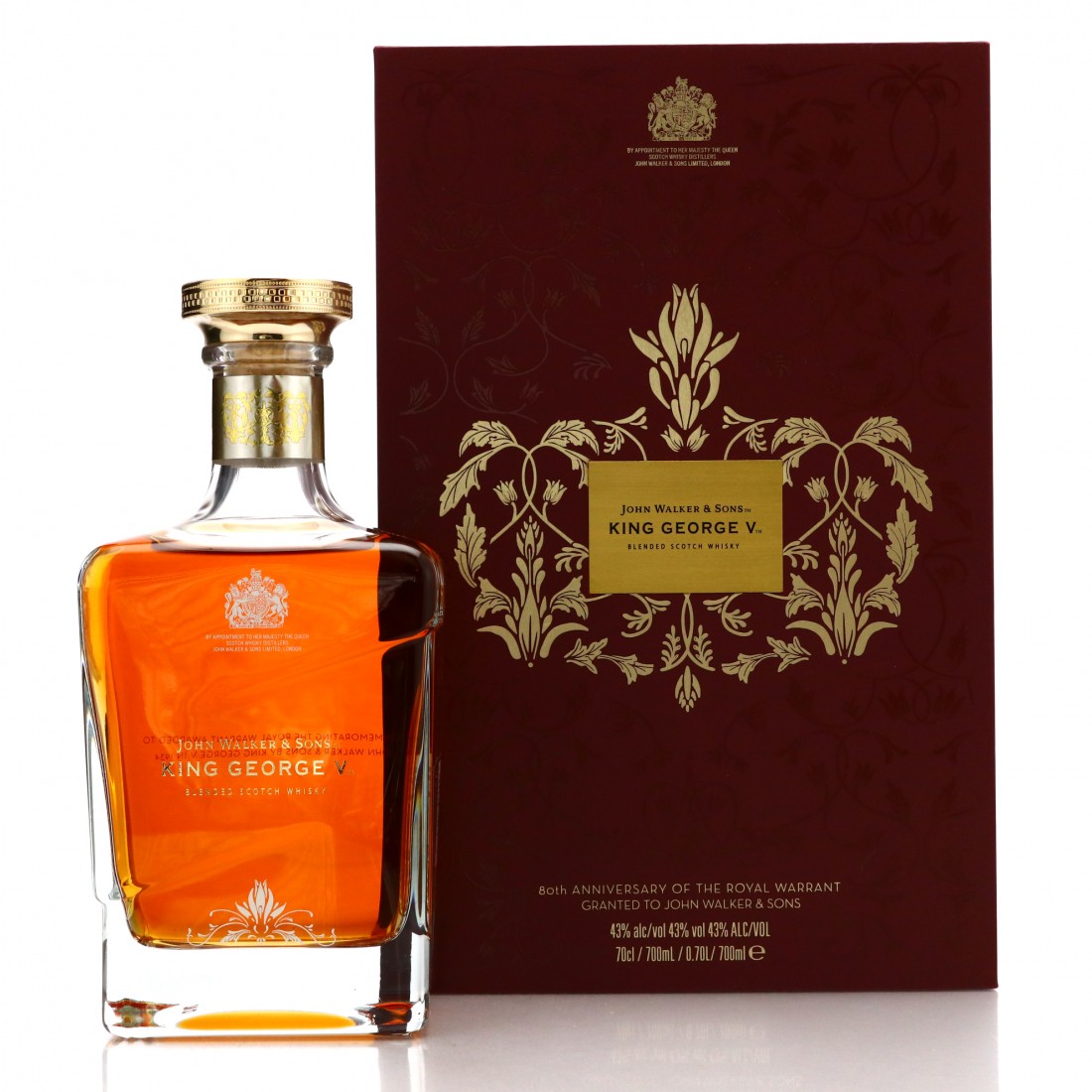 John Walker and Sons King V / Royal Warrant 80th Anniversary