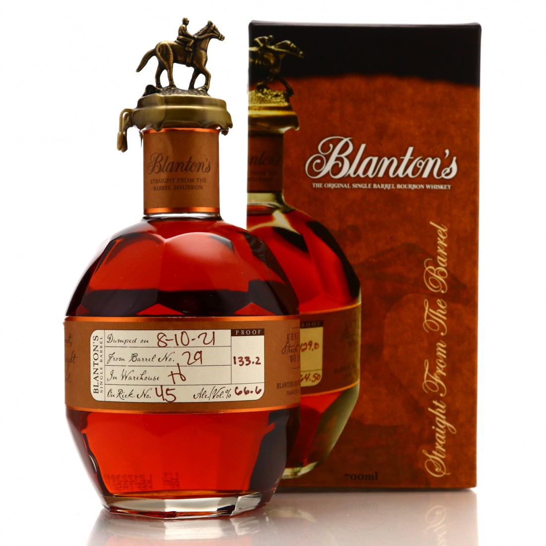 Blanton's Straight from the Barrel dumped 2021 70cl Whisky Auctioneer