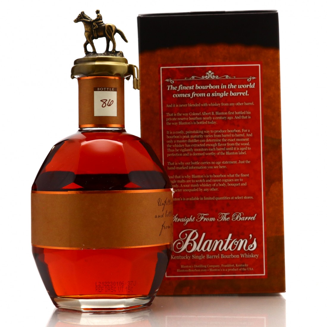 Blanton's Straight from the Barrel dumped 2021 70cl Whisky Auctioneer