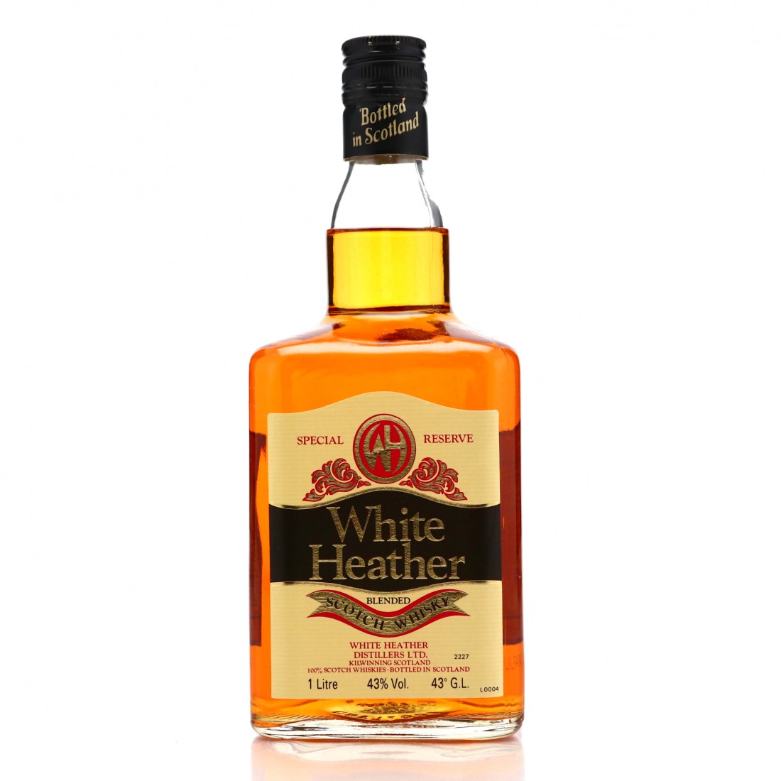 White Heather Special Reserve Scotch Whisky 1 Litre 1980s Whisky Auctioneer