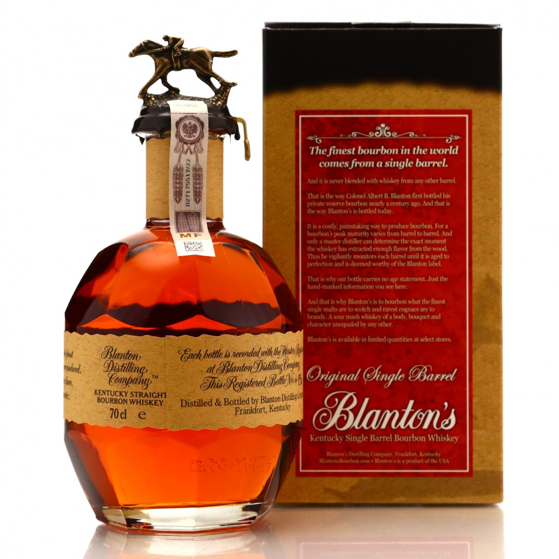 Blanton's Single Barrel dumped 2022 70cl Whisky Auctioneer