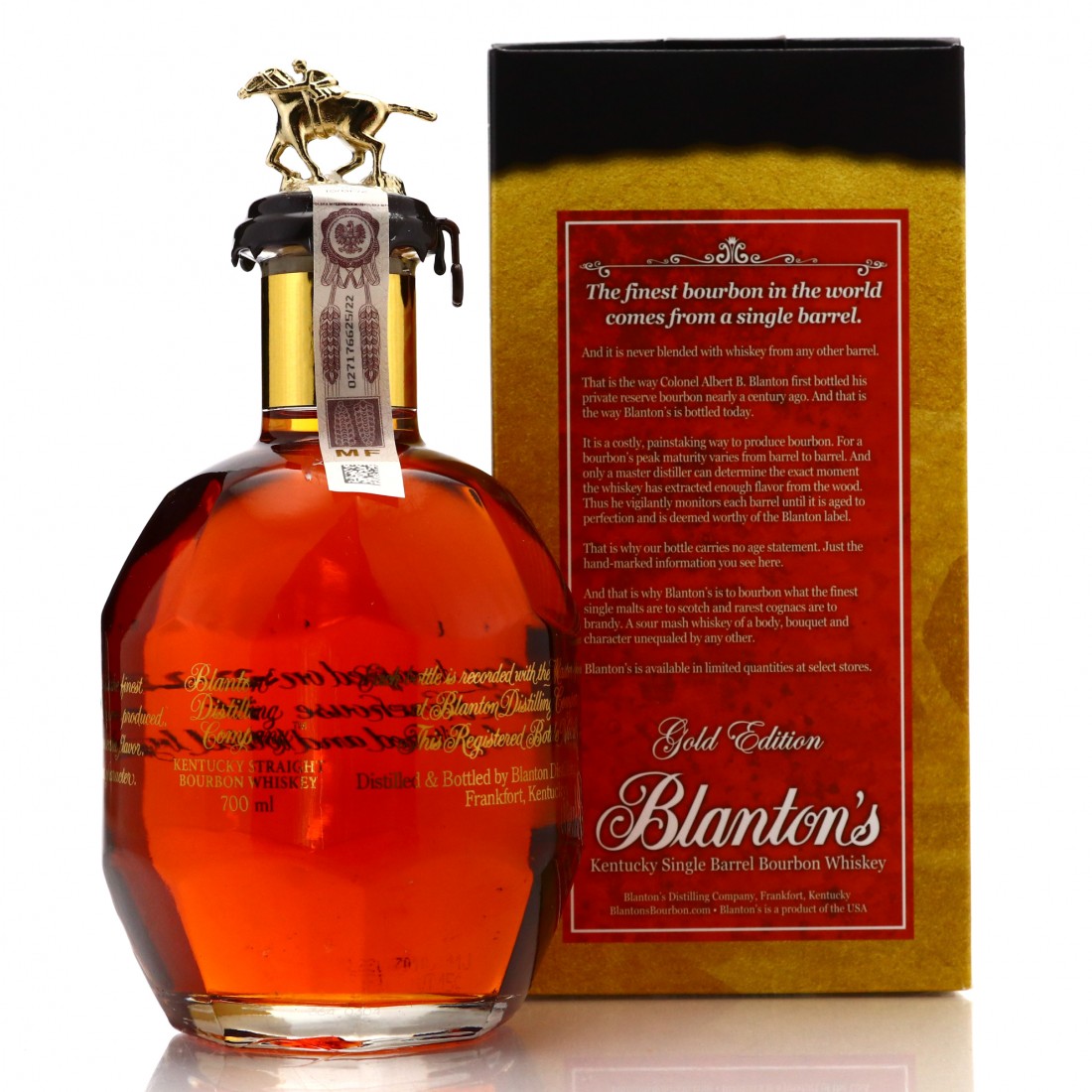 Blanton's Single Barrel Gold Edition dumped 2022 70cl Whisky Auctioneer