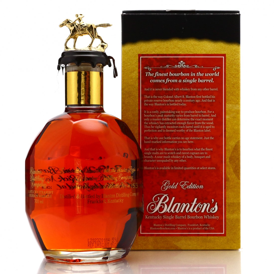 Blanton's Single Barrel Gold Edition dumped 2020 70cl Whisky Auctioneer