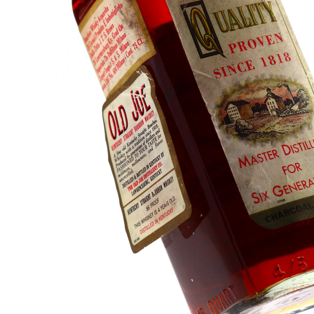 Old Joe 4 Year Old Kentucky Bourbon 1960s Whisky Auctioneer