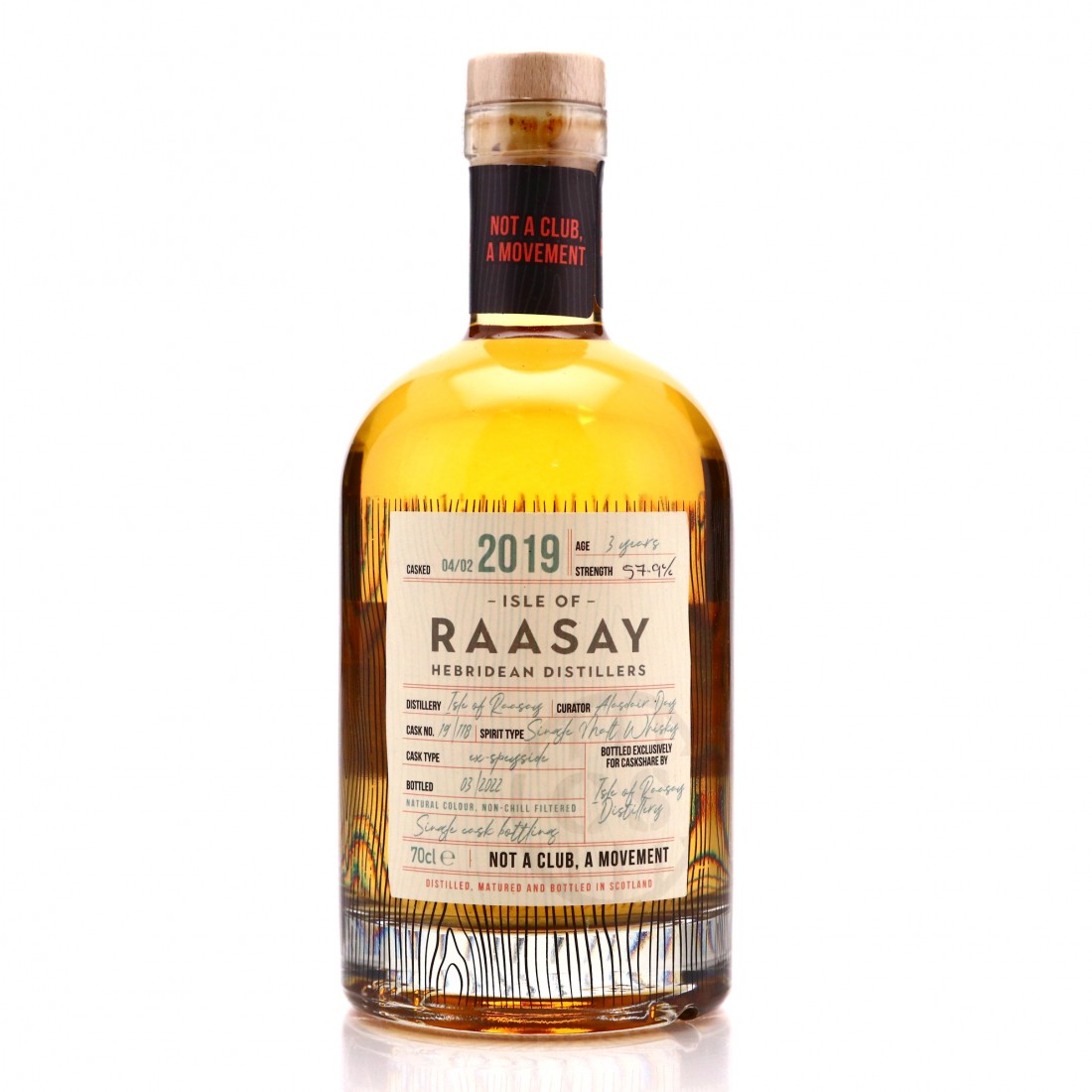 Raasay 2019 CaskShare 3 Year Old 118 Whisky Auctioneer