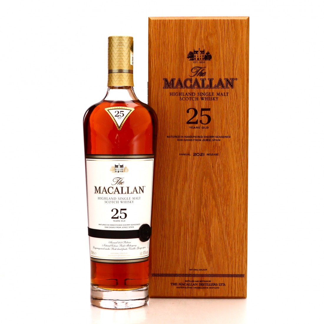 Macallan 25 Year Old Sherry Oak 2021 Release Whisky Auctioneer
