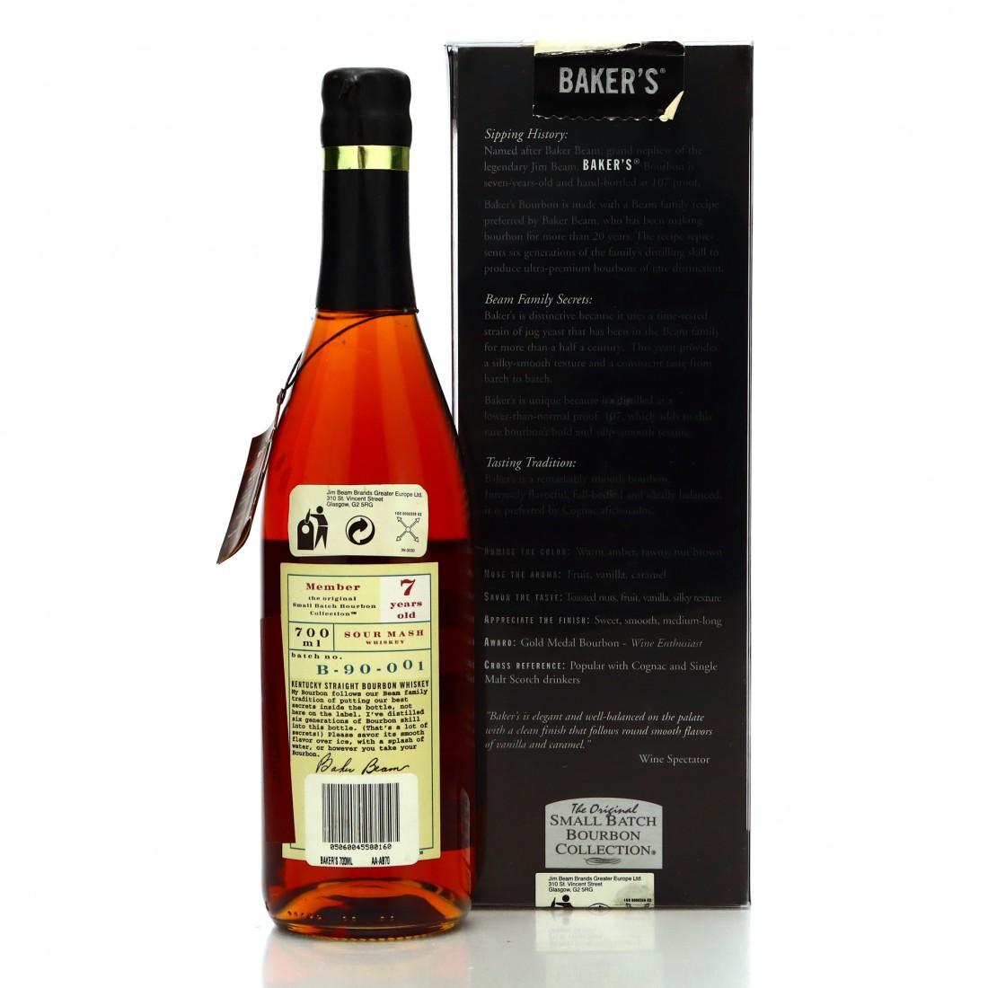 Baker's 7 Year Old 107 Proof Kentucky Straight Bourbon B90001