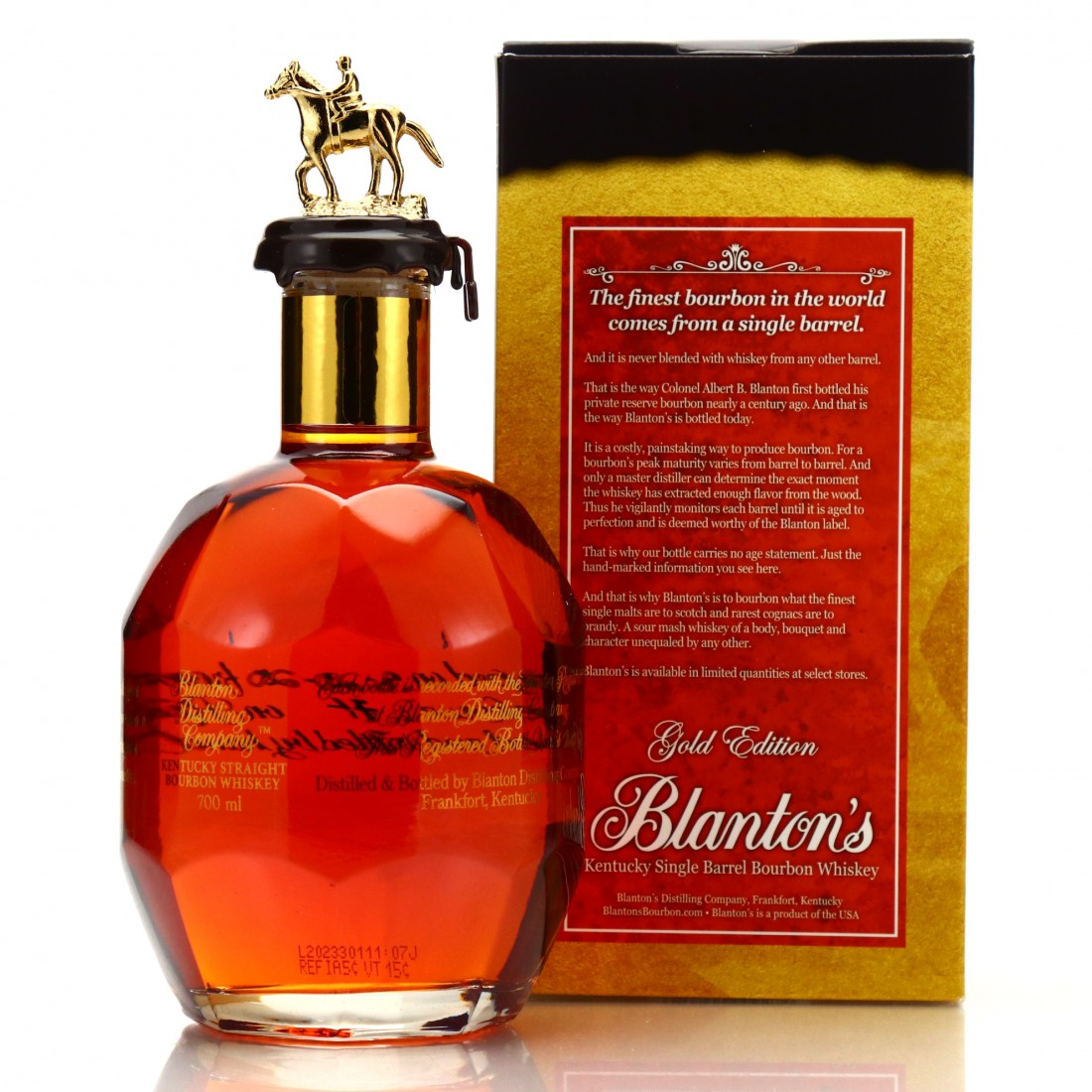 Blanton's Single Barrel Gold Edition dumped 2020 70cl Whisky Auctioneer