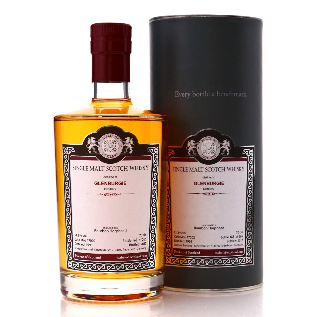Glenburgie 1995 Malts of Scotland Bourbon Hogshead Whisky Auctioneer