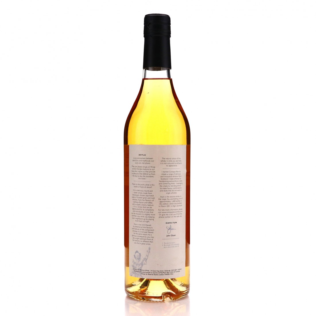Compass Box Asyla 2001 / Inaugural Release Whisky Auctioneer