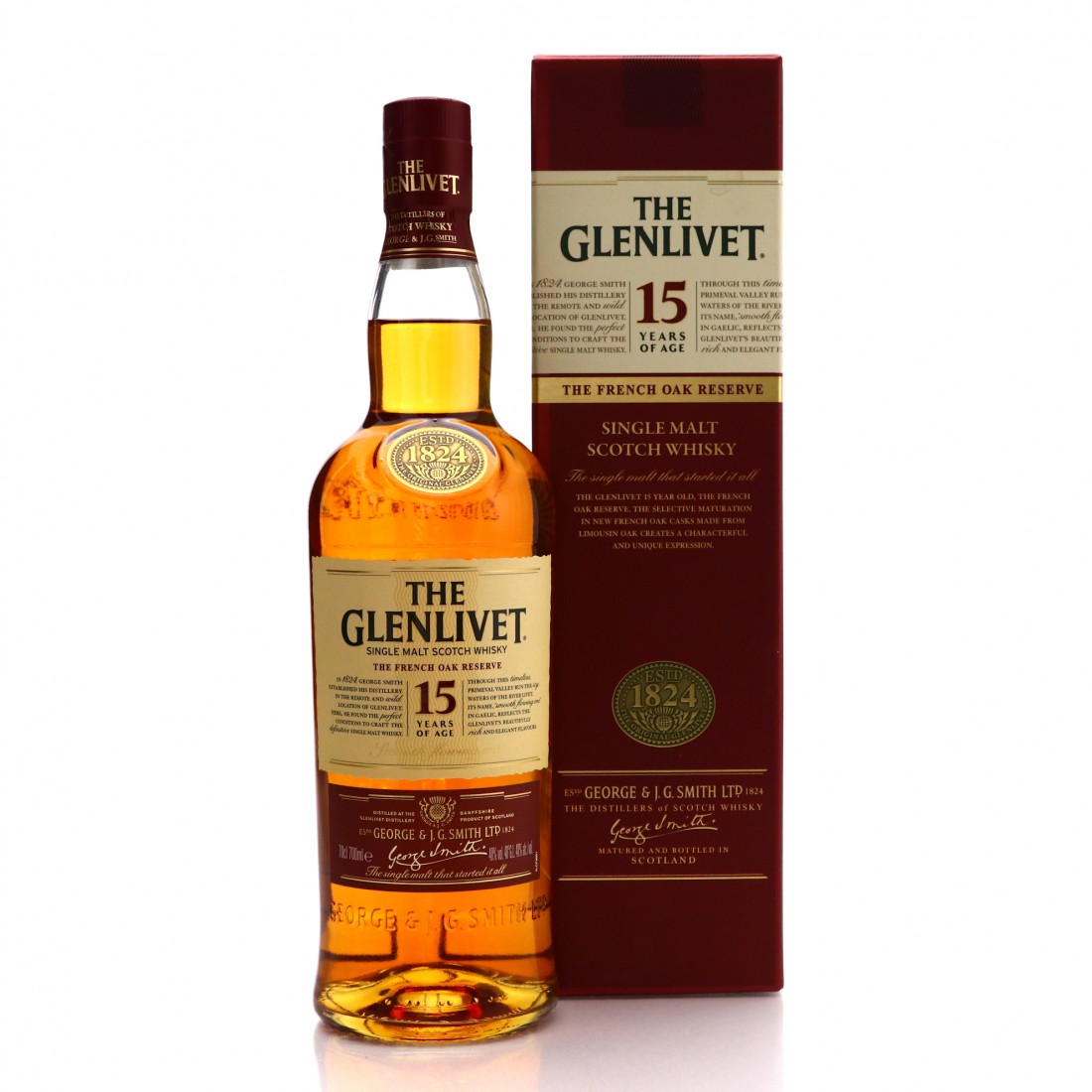 Glenlivet 15 Year Old French Oak Reserve Whisky Auctioneer