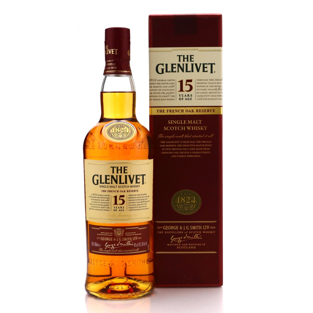 Glenlivet 15 Year Old French Oak Reserve Whisky Auctioneer