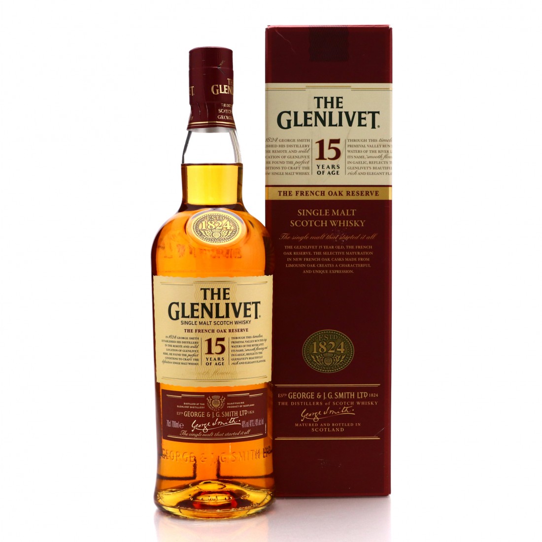 Glenlivet 15 Year Old French Oak Reserve Whisky Auctioneer