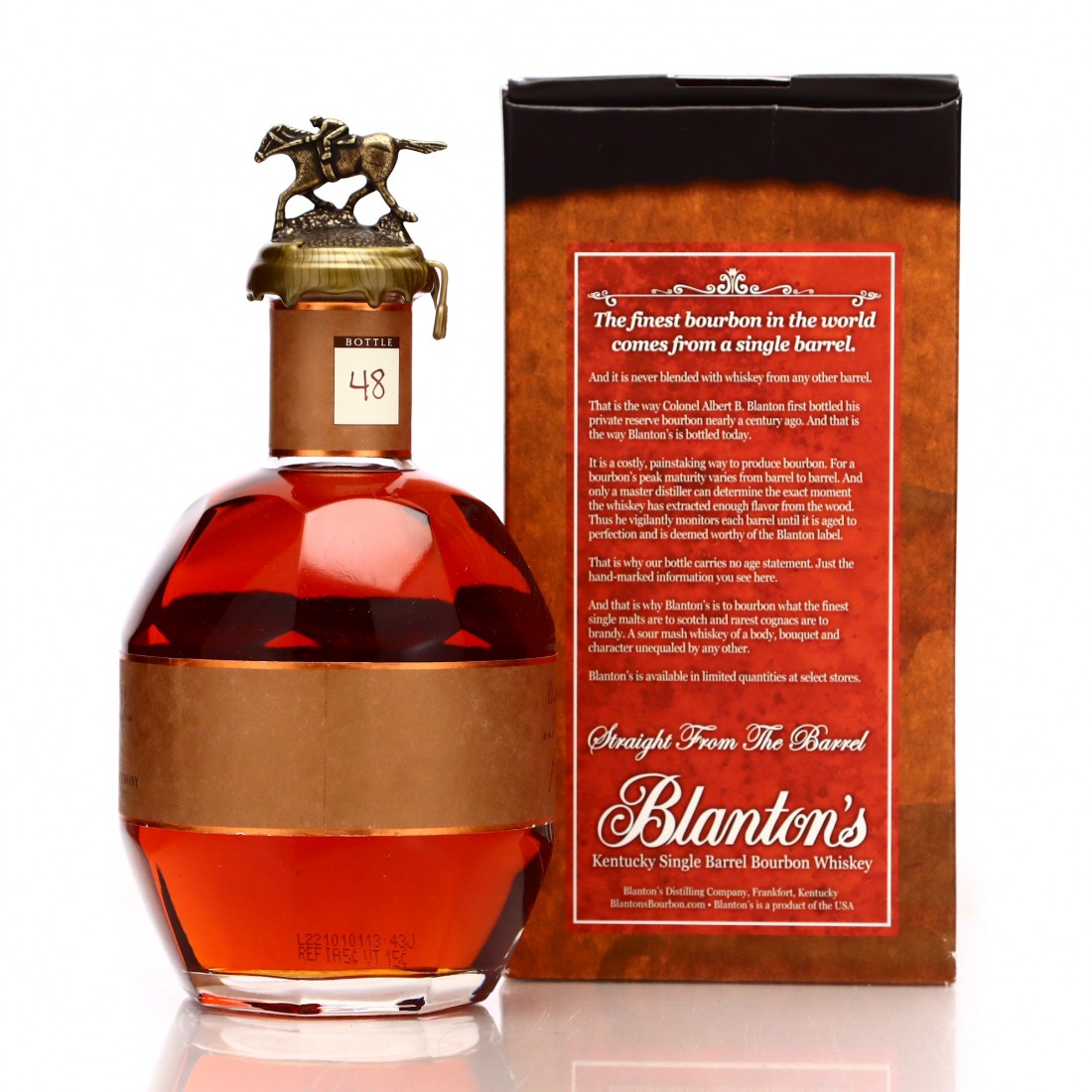 blanton-s-straight-from-the-barrel-dumped-2022-70cl-whisky-auctioneer