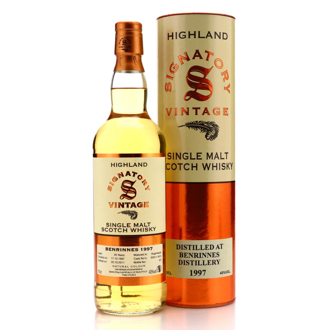 Benrinnes 1997 Signatory Vintage 20 Year Old | Whisky Auctioneer