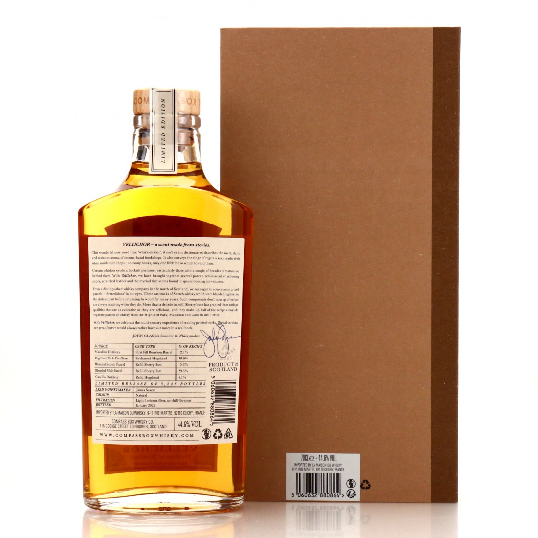 Compass Box Vellichor Whisky Auctioneer