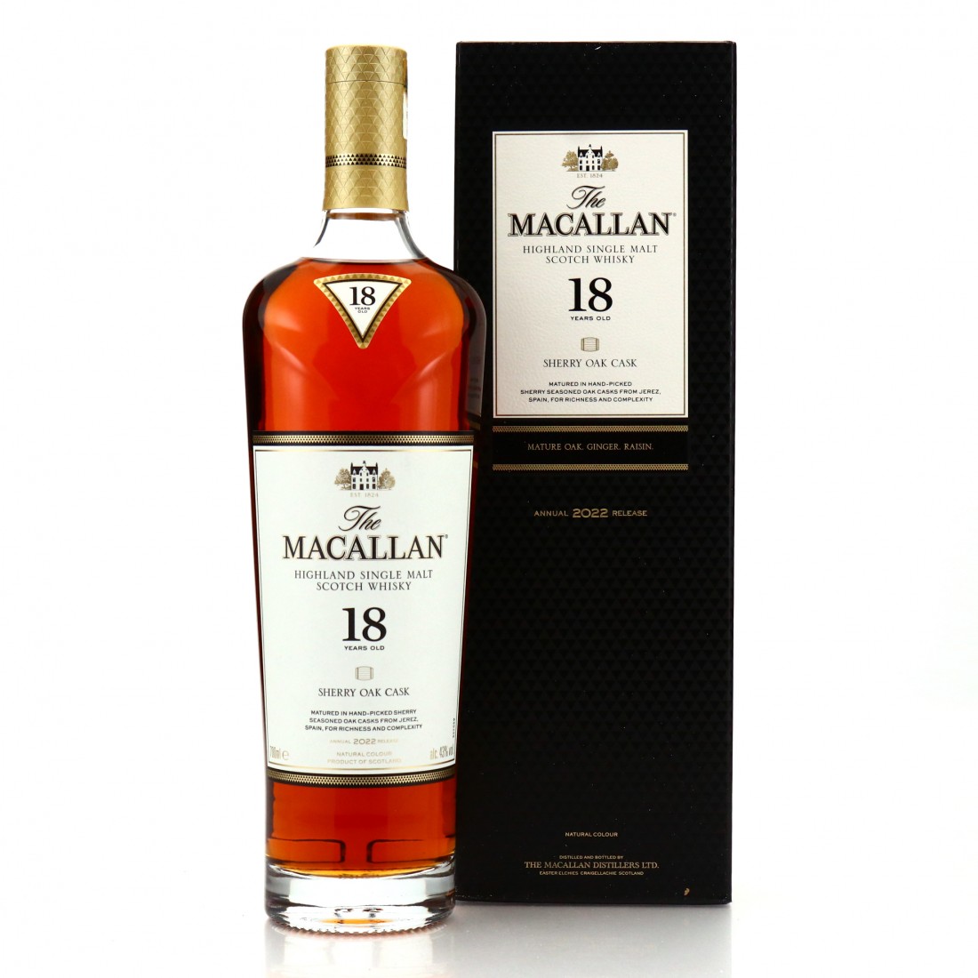 Macallan 18 Year Old Sherry Oak 2022 Release Whisky Auctioneer