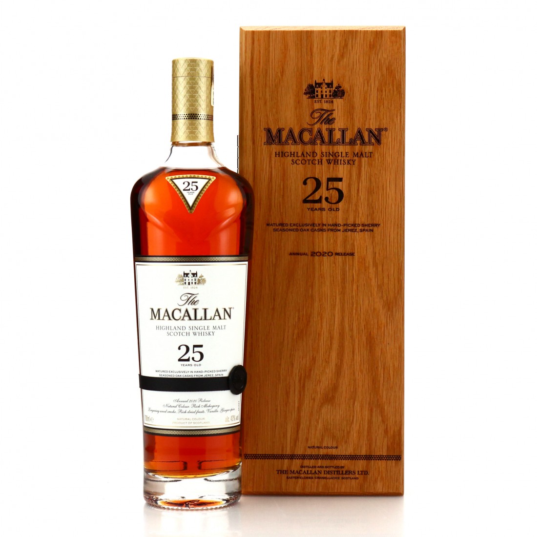 Macallan 25 Year Old Sherry Oak 2020 Release Whisky Auctioneer