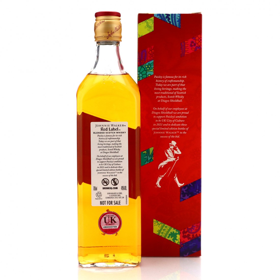 Johnnie Walker Red Label Limited Edition / Paisley for 2021 UK City of