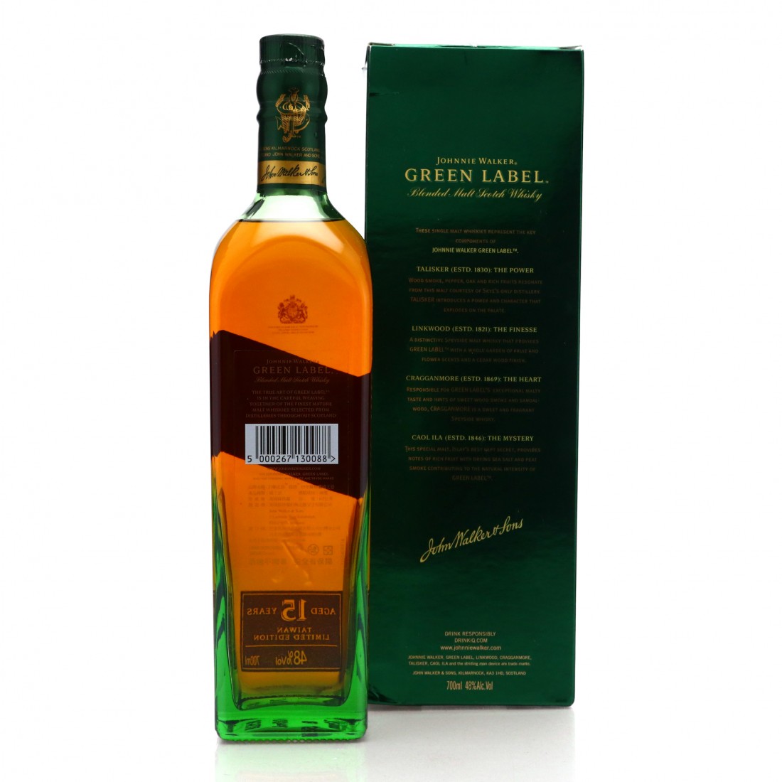 Johnnie Walker Green Label 15 Year Old Whisky Auctioneer