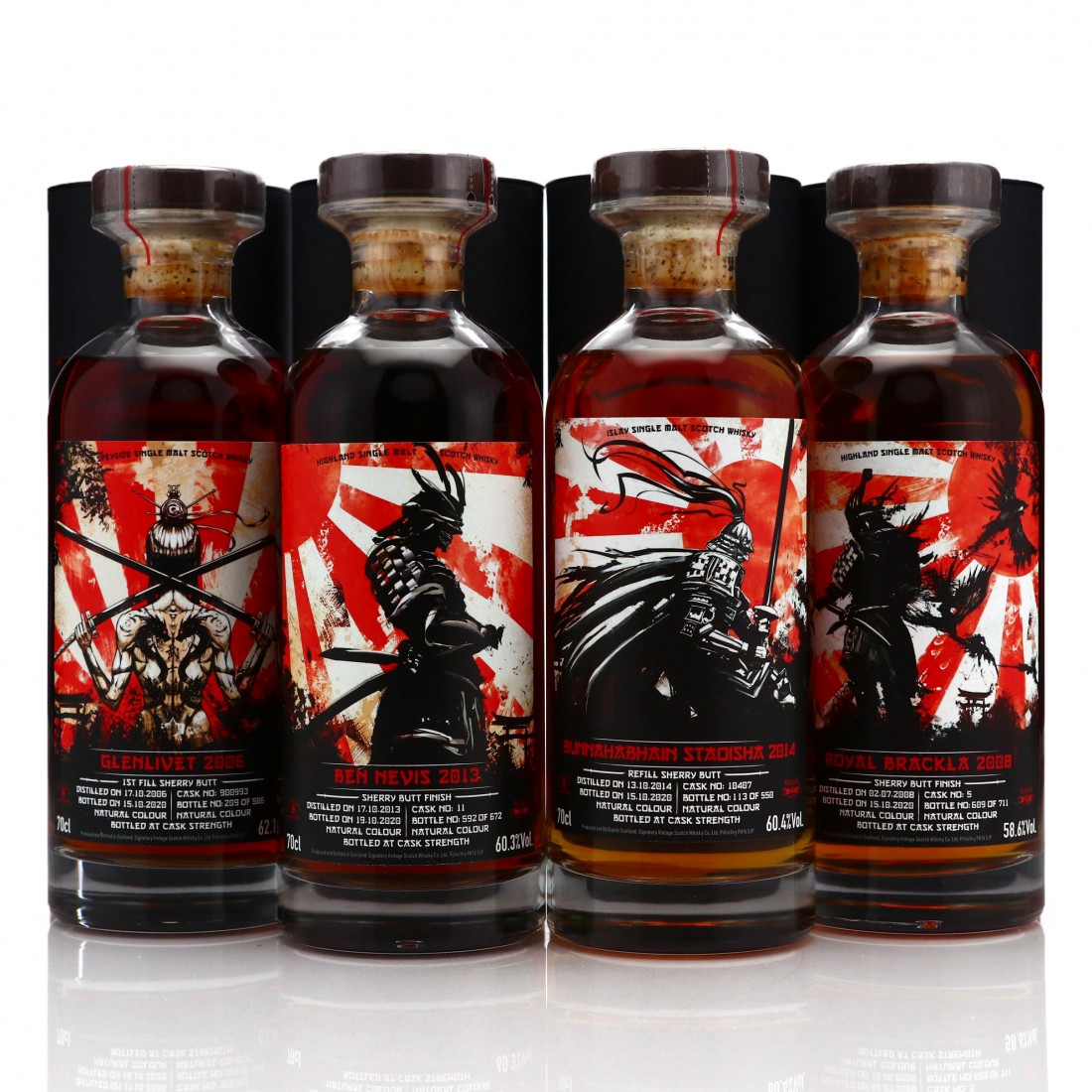 Signatory Vintage Samurai Labels 4 x 70cl / Kirsch Whisky | Whisky  