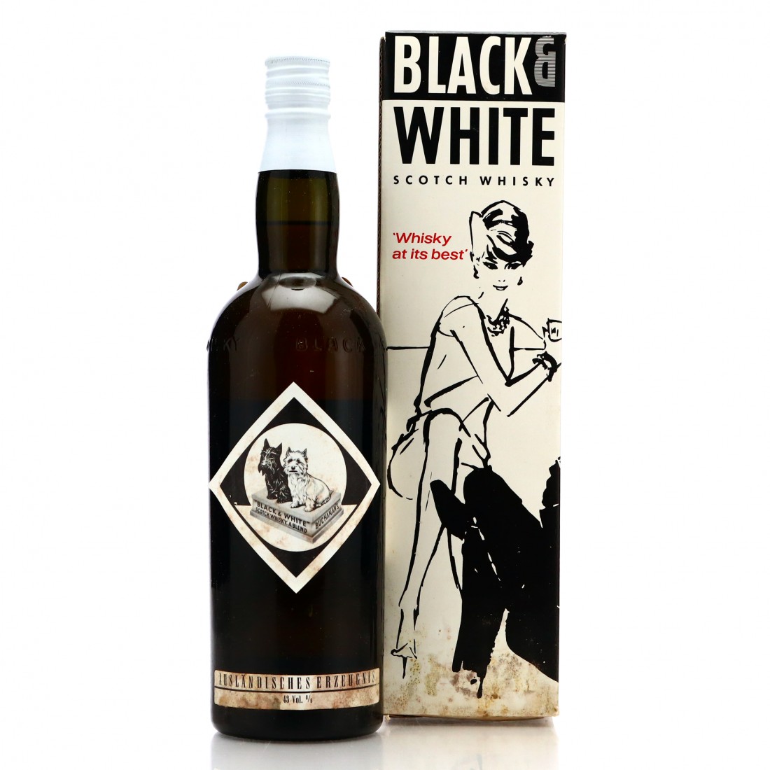 Black and White Scotch Whisky 1960s / Henkell & Co Import Whisky
