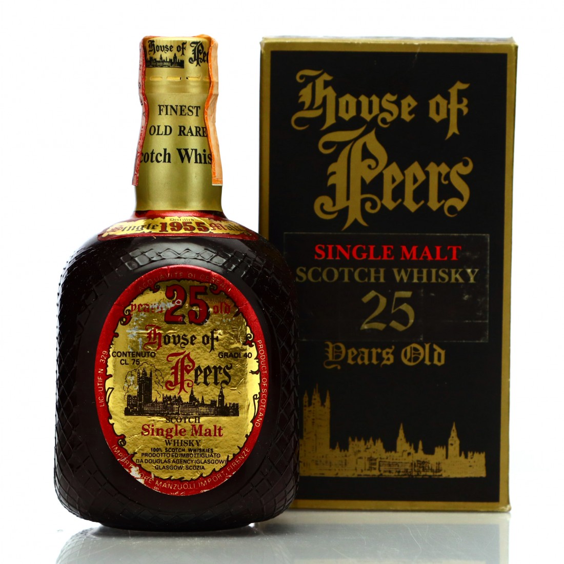 House of Peers 1955 Single Malt 25 Year Old 1980s / Manzuoli Import
