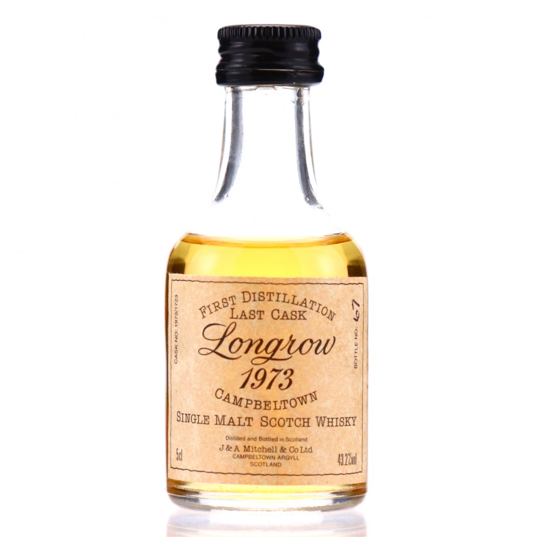 Longrow 1973 First Distillation Last Cask Miniature Whisky Auctioneer